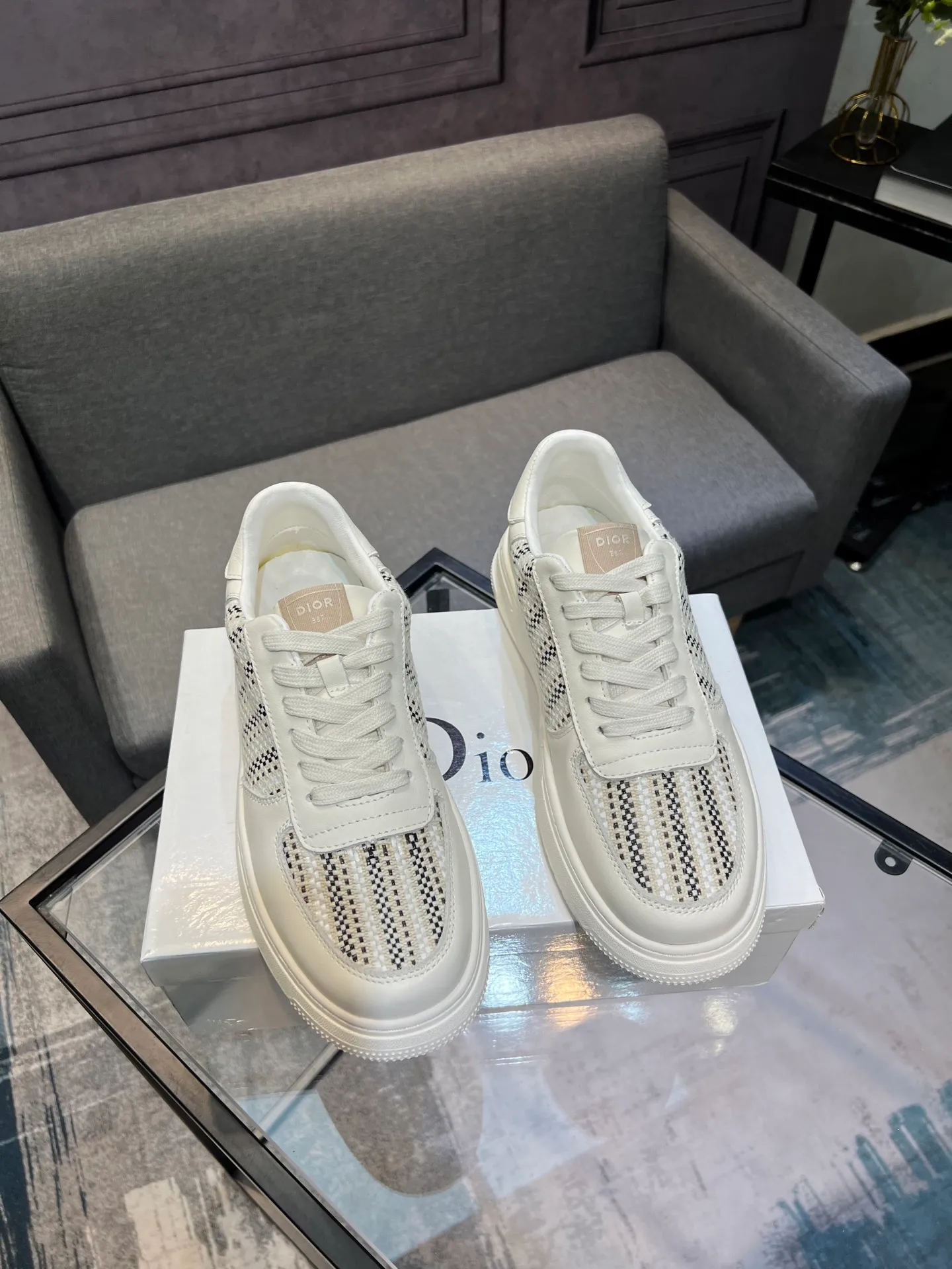 Men's Men's Shoes 💰400 [Dior] Spring and Autumn New Style 🙈Original Reissue! Reproduced from the original 💯, the workmanship is top-notch, 💪💪💪 cowhide leather upper ➕ genuine leather feet, 👻 suitable for all kinds of travel! Number of yards 38-44